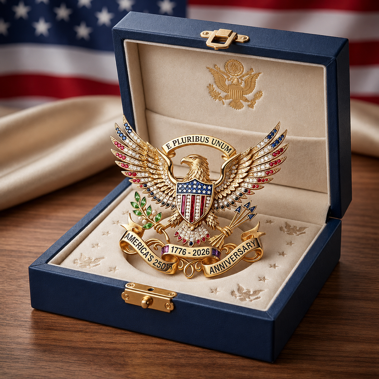 US America 250th Anniversary Brooch 🦅（1）