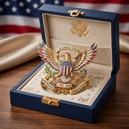 US America 250th Anniversary Brooch 🦅（1）
