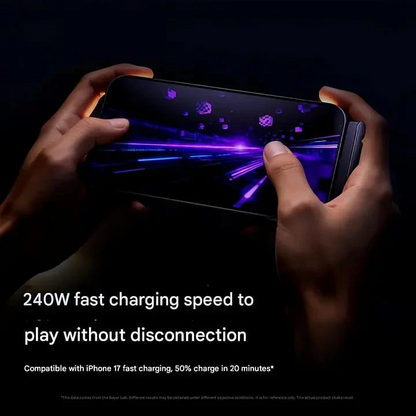 ⚡Official Authorized | 2-in-1 Invisible Holder Charger Cable - 240W Fast Charging Cord with Built-In Phone Stand