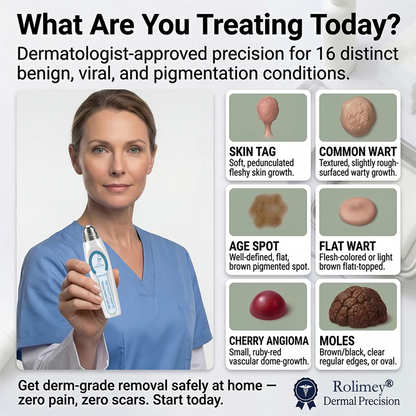 Rolimey® 7-Day Skin Tag & Blemish Remover Painless & Scar-Free – Advanced Mole & Wart Remover