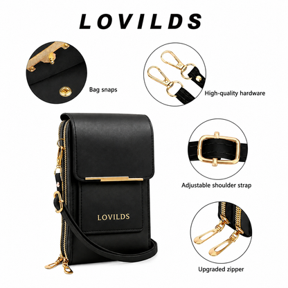 🔥Final 3 Hours: 40% OFF LOVILDS 2026 Trendy Minimalist Elegant Women's Touchscreen Crossbody Phone Wallet（2）
