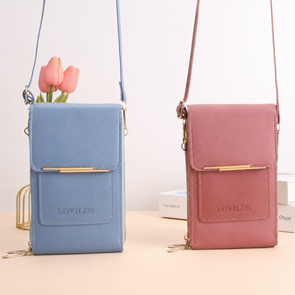 🔥Final 3 Hours: 40% OFF LOVILDS 2026 Trendy Minimalist Elegant Women's Touchscreen Crossbody Phone Wallet（2）