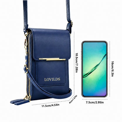 🔥Final 3 Hours: 40% OFF LOVILDS 2026 Trendy Minimalist Elegant Women's Touchscreen Crossbody Phone Wallet（2）