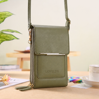 🔥Final 3 Hours: 40% OFF LOVILDS 2026 Trendy Minimalist Elegant Women's Touchscreen Crossbody Phone Wallet（2）