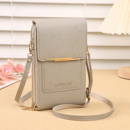 🔥Final 3 Hours: 40% OFF LOVILDS 2026 Trendy Minimalist Elegant Women's Touchscreen Crossbody Phone Wallet（2）