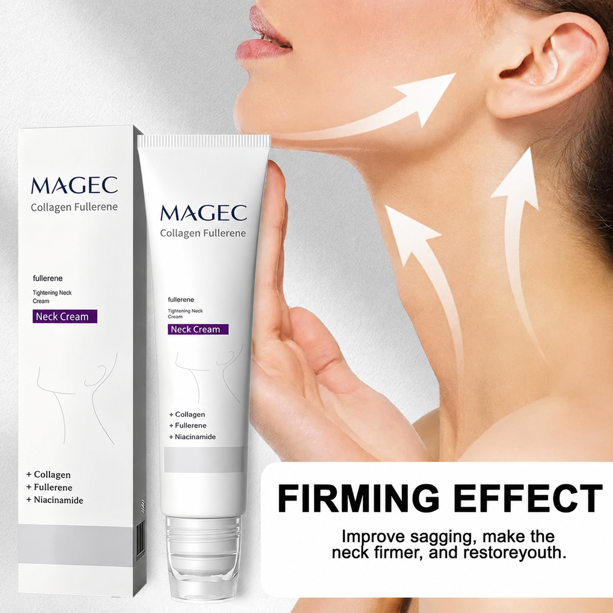 🎁💫MAGEC Collagen Fullerene Cream,  2026 New Tighten & Lift Cream for Crepey Skin, Wrinkles and Tightening for Skin Types