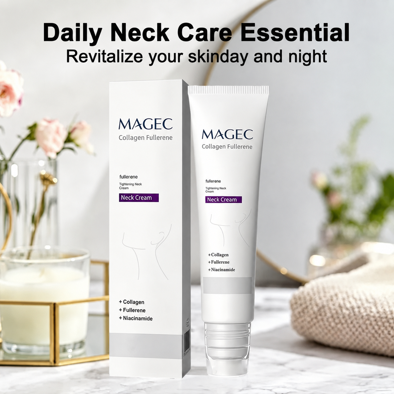 🎁💫MAGEC Collagen Fullerene Cream,  2026 New Tighten & Lift Cream for Crepey Skin, Wrinkles and Tightening for Skin Types