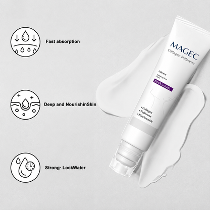🎁💫MAGEC Collagen Fullerene Cream,  2026 New Tighten & Lift Cream for Crepey Skin, Wrinkles and Tightening for Skin Types